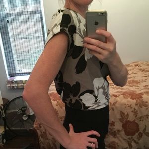 Floral neutral shade blouse